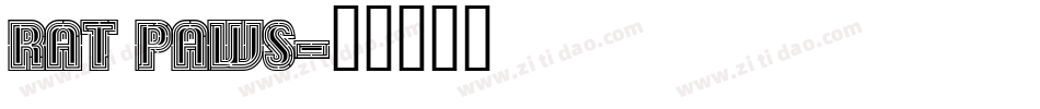 Rat Paws字体转换